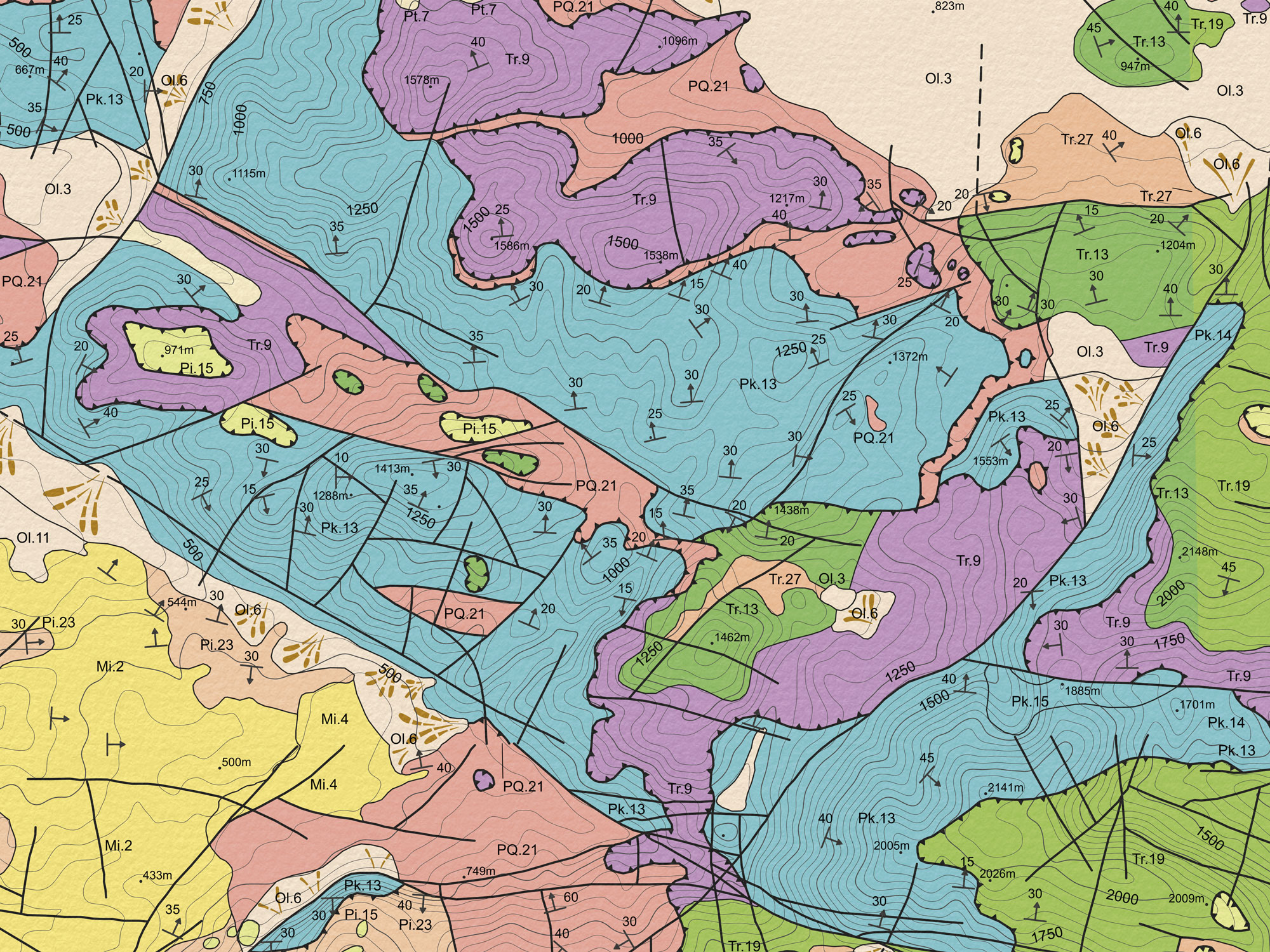 Geological Map of Crete