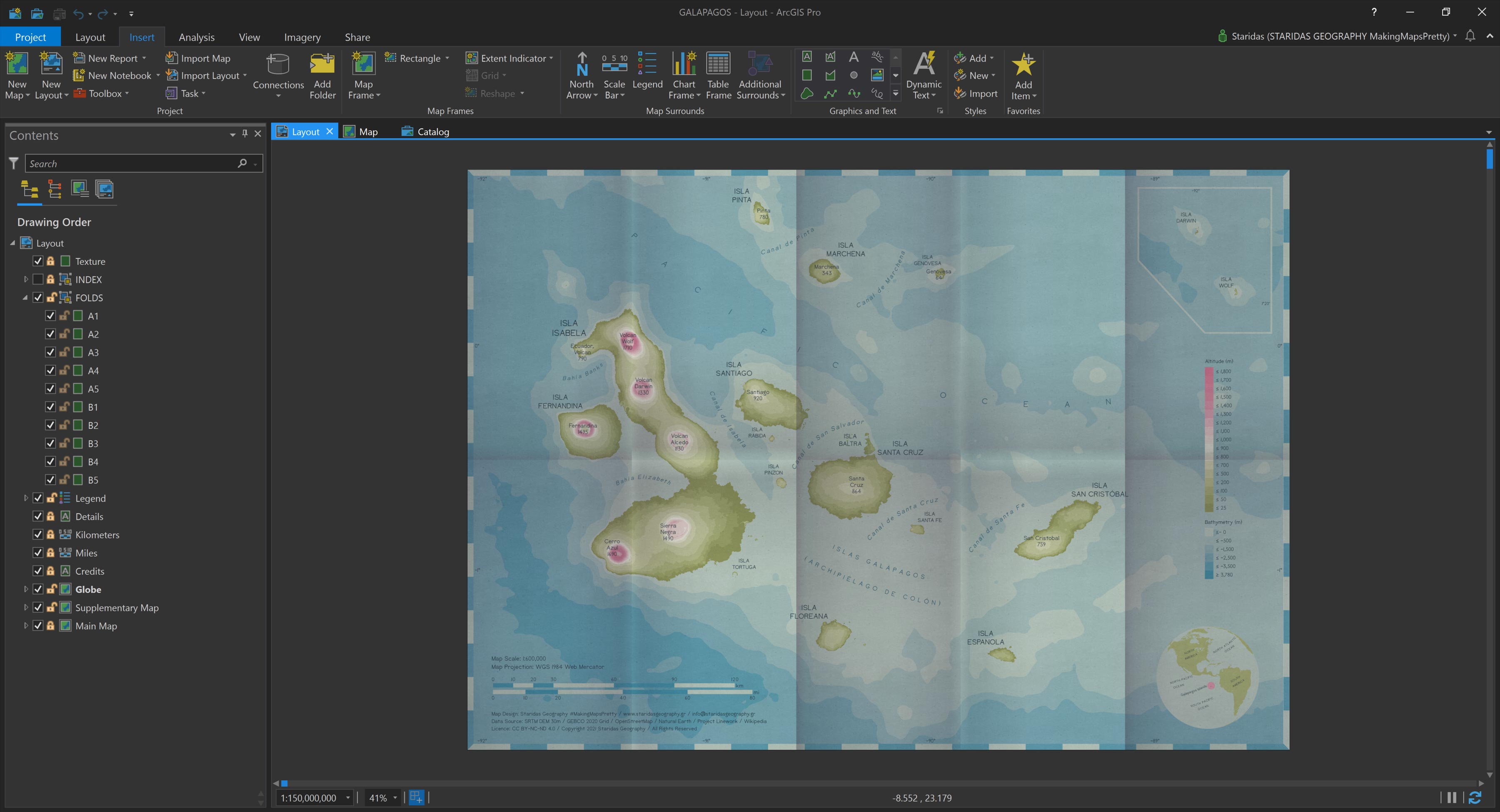 A more harmonious Layout achieved by aligning elements to the fold structure.