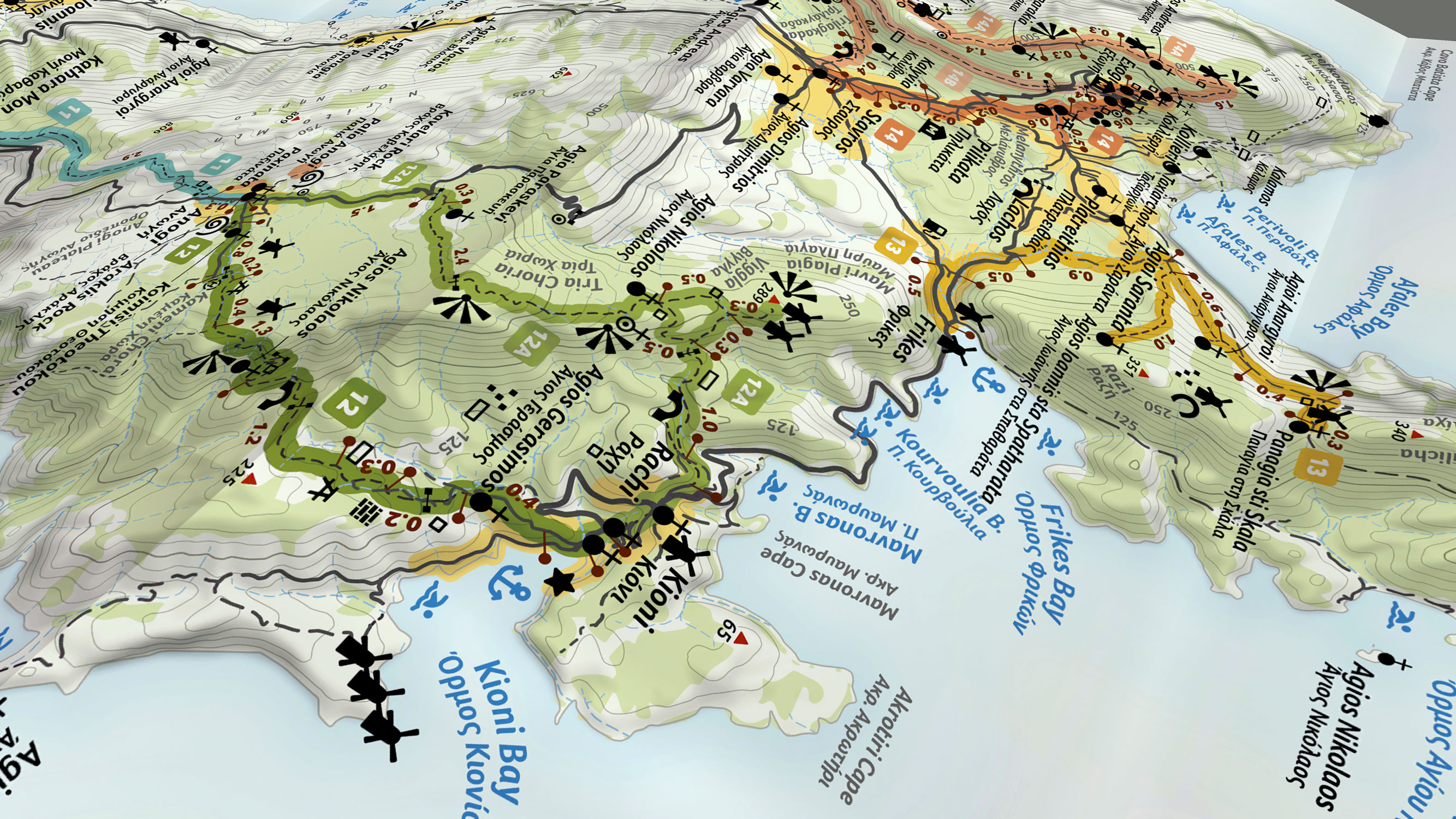 Ithaca Trails Hiking Map