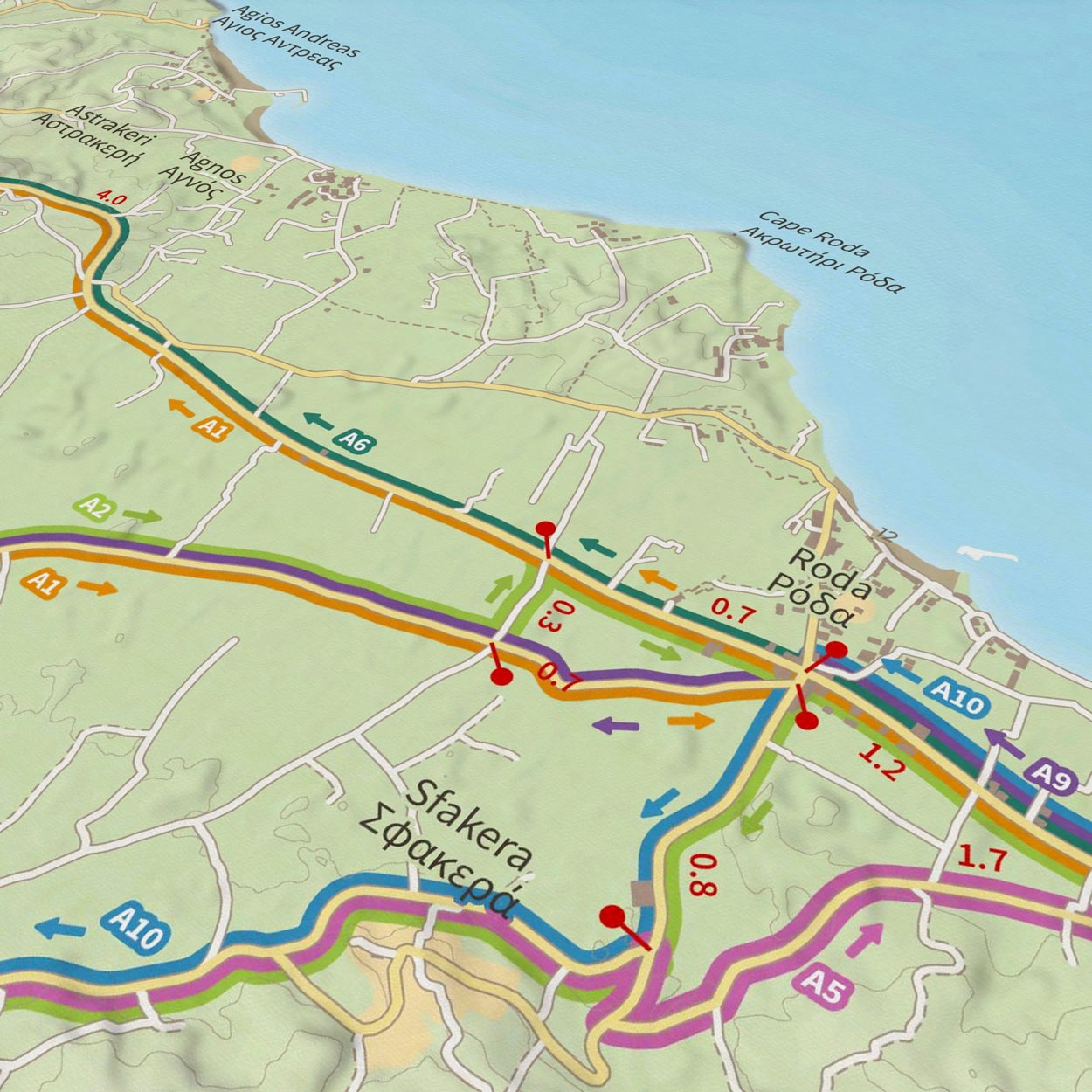 S-Bikes Cycle Corfu - Asphalt Routes