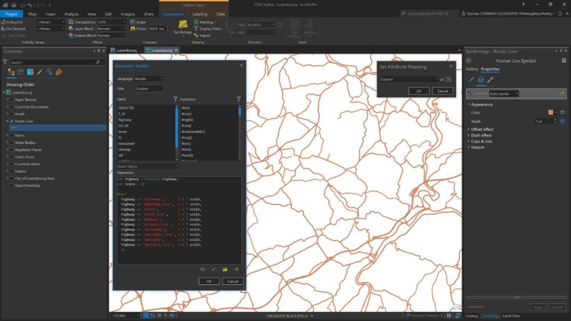 OpenStreetMap data with Arcade in ArcGIS Pro - Staridas Geography