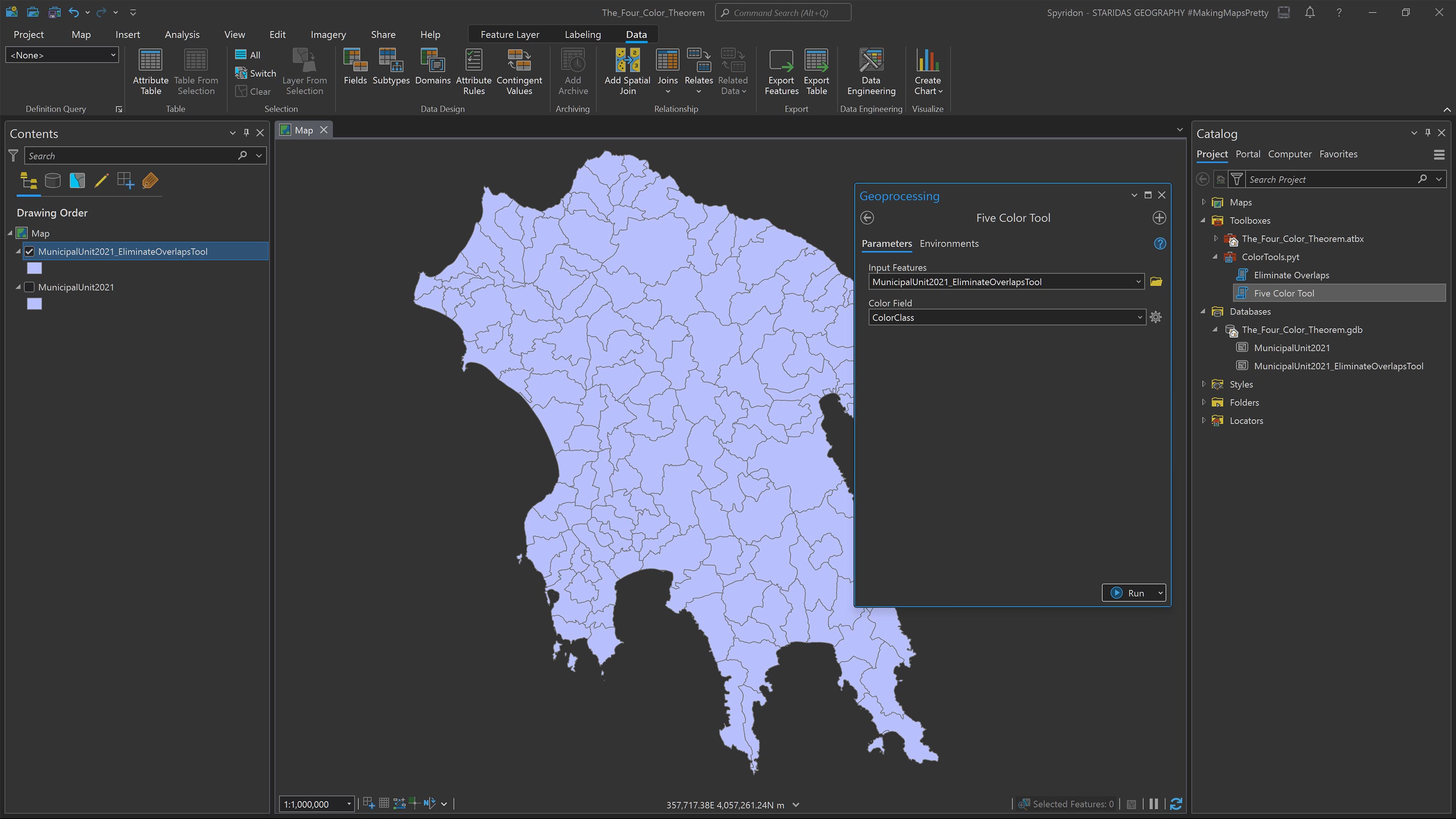Picture 16: Applying the Five Color Tool.