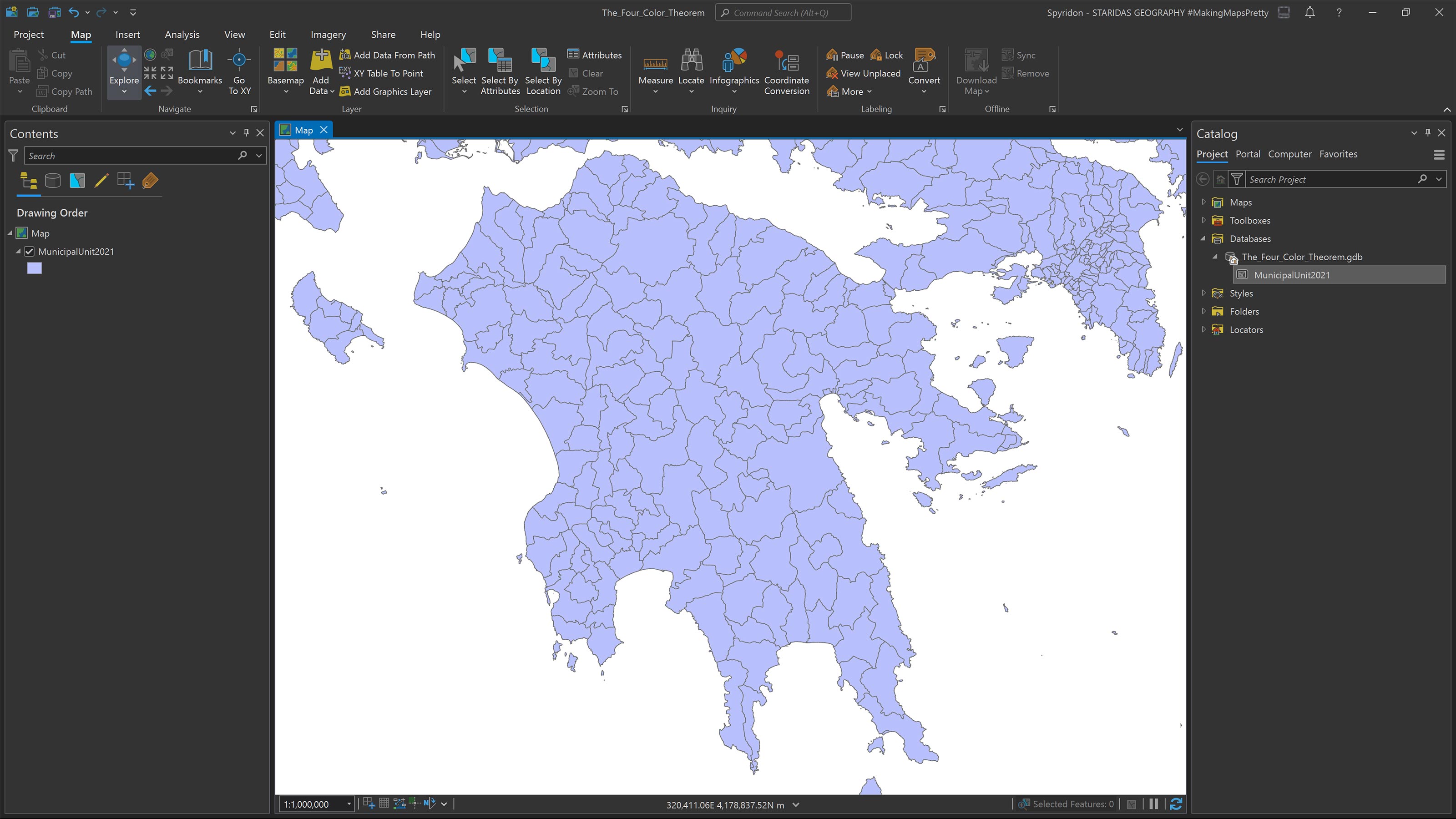 Picture 3: Removing unnecessary layers from the map.